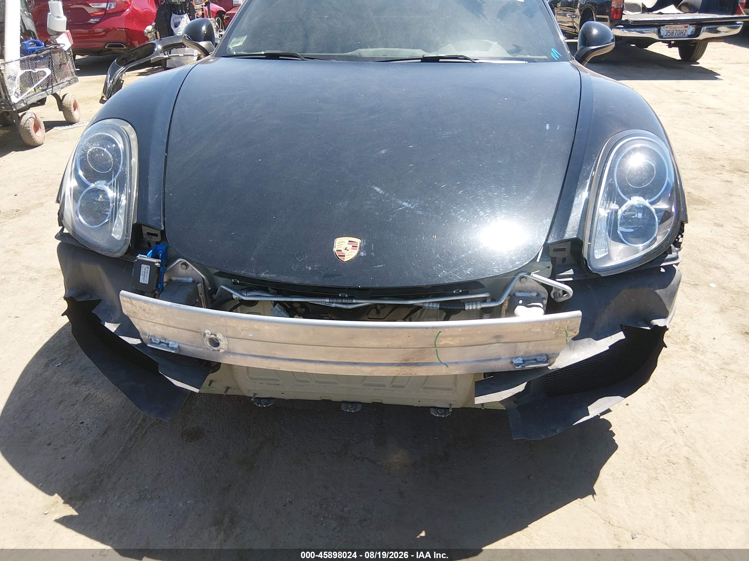2014 Porsche Cayman VIN WP0AB2A8XEK191422 IAAI salvage auction — Front End, Salvage (California), sold $18,800 on 2026-09-26 (photo 6)