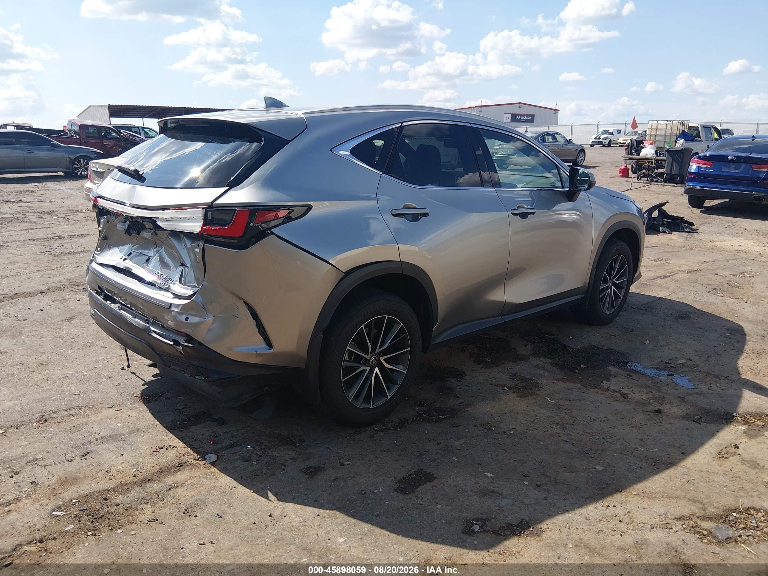 2024 Lexus NX 350 VIN 2T2GGCEZ3RC040087 IAAI salvage auction — Rear End, Salvage (Mississippi), sold $20,000 on 2026-09-12 (photo 4)
