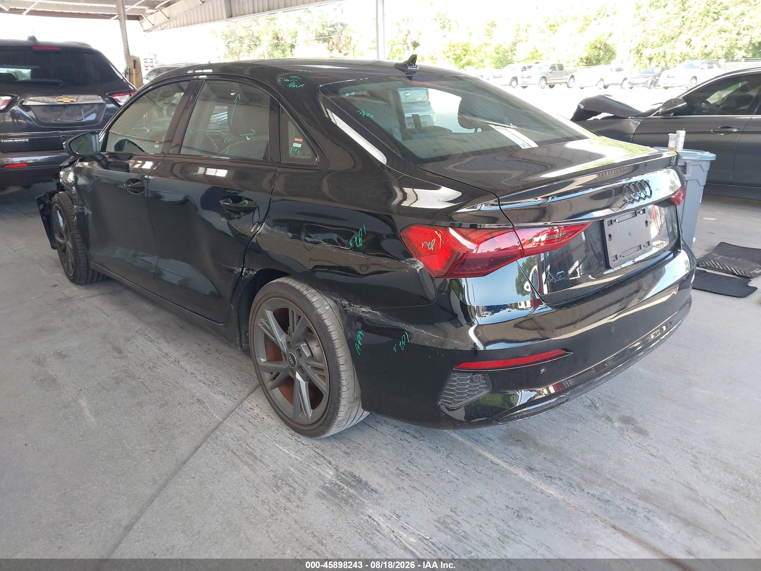 2024 Audi A3 VIN WAUAUDGY5RA019739 IAAI salvage auction — Unknown, Certificate Of Destruction (Florida), sold $5,700 on 2026-09-12 (photo 3)