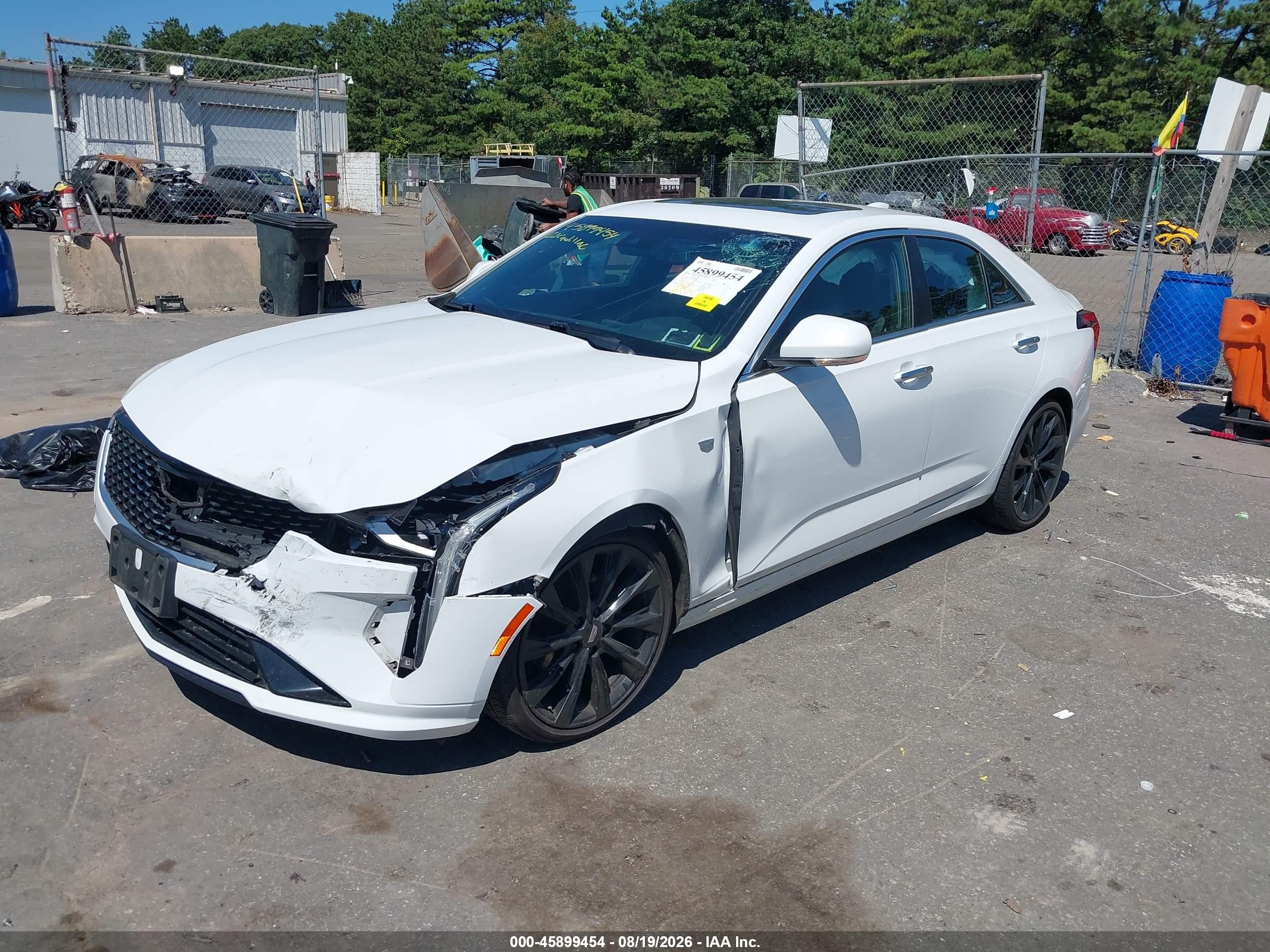 2021 Cadillac CT4 VIN 1G6DK5RK5M0129440 IAAI salvage auction — Front End, Mv-907A (New York), sold $5,600 on 2026-09-14 (photo 2)