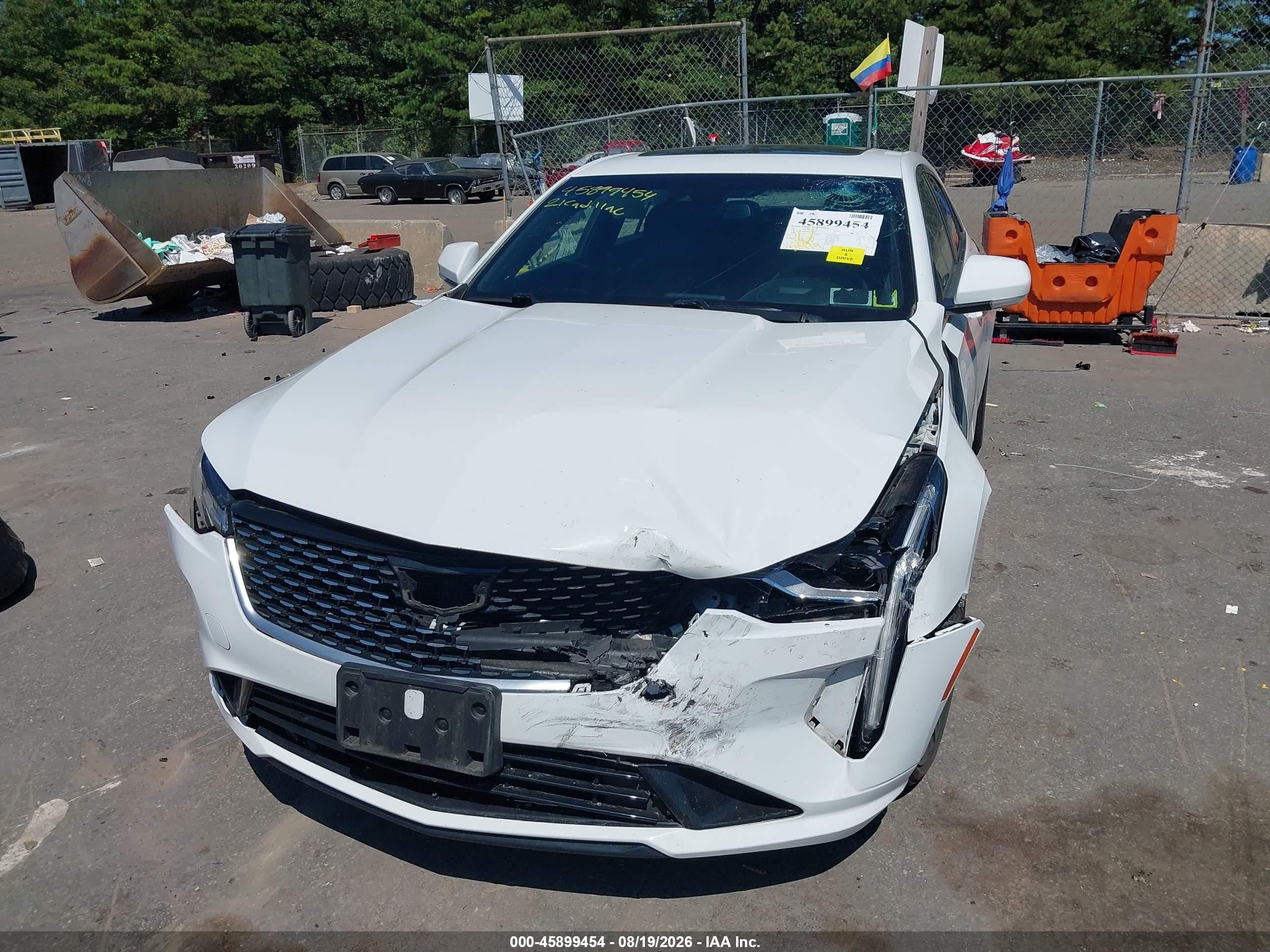 2021 Cadillac CT4 VIN 1G6DK5RK5M0129440 IAAI salvage auction — Front End, Mv-907A (New York), sold $5,600 on 2026-09-14 (photo 6)