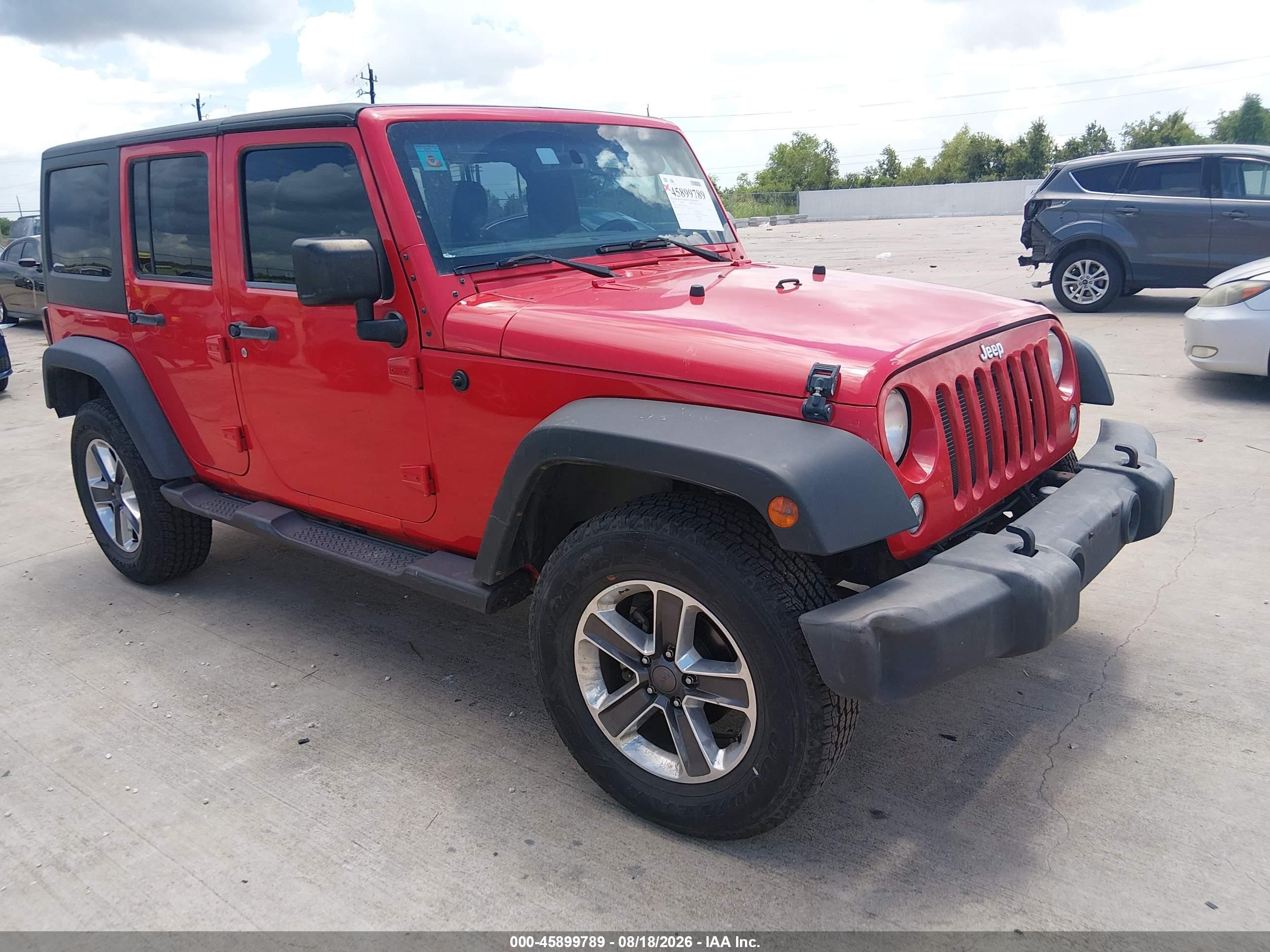 2017 Jeep Wrangler Unlimited VIN 1C4BJWDG9HL732296 — IAAI salvage auction photo