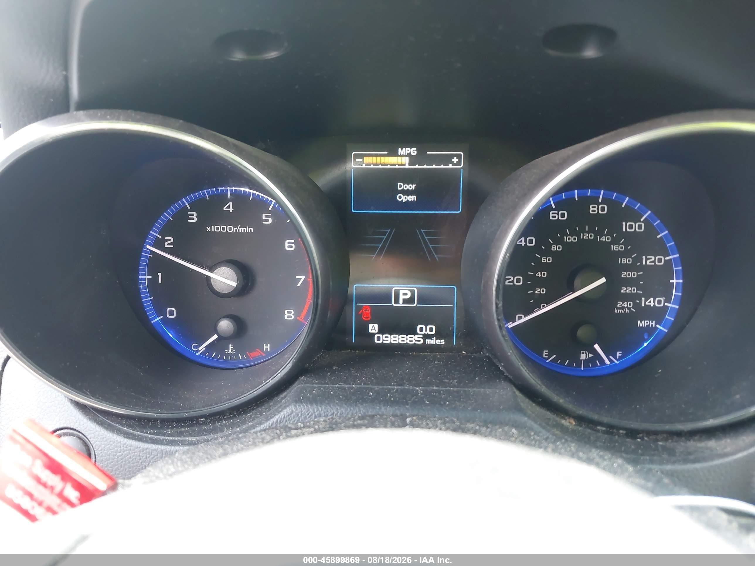 2019 Subaru Outback VIN 4S4BSANC8K3383596 IAAI salvage auction — Rear End, Original (Texas), sold $6,400 on 2026-10-02 (photo 7)