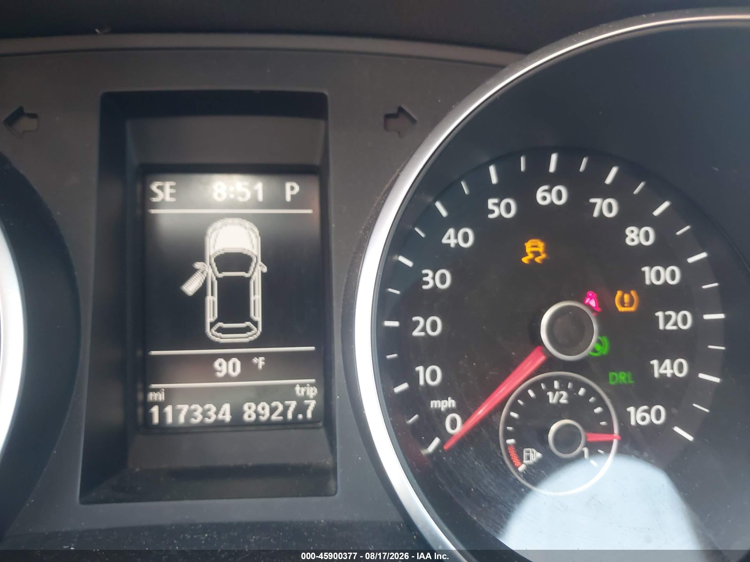 2013 Volkswagen Golf VIN WVWDB7AJ2DW097135 IAAI salvage auction — Unknown, Salvage (California), sold $1,050 on 2026-09-11 (photo 7)