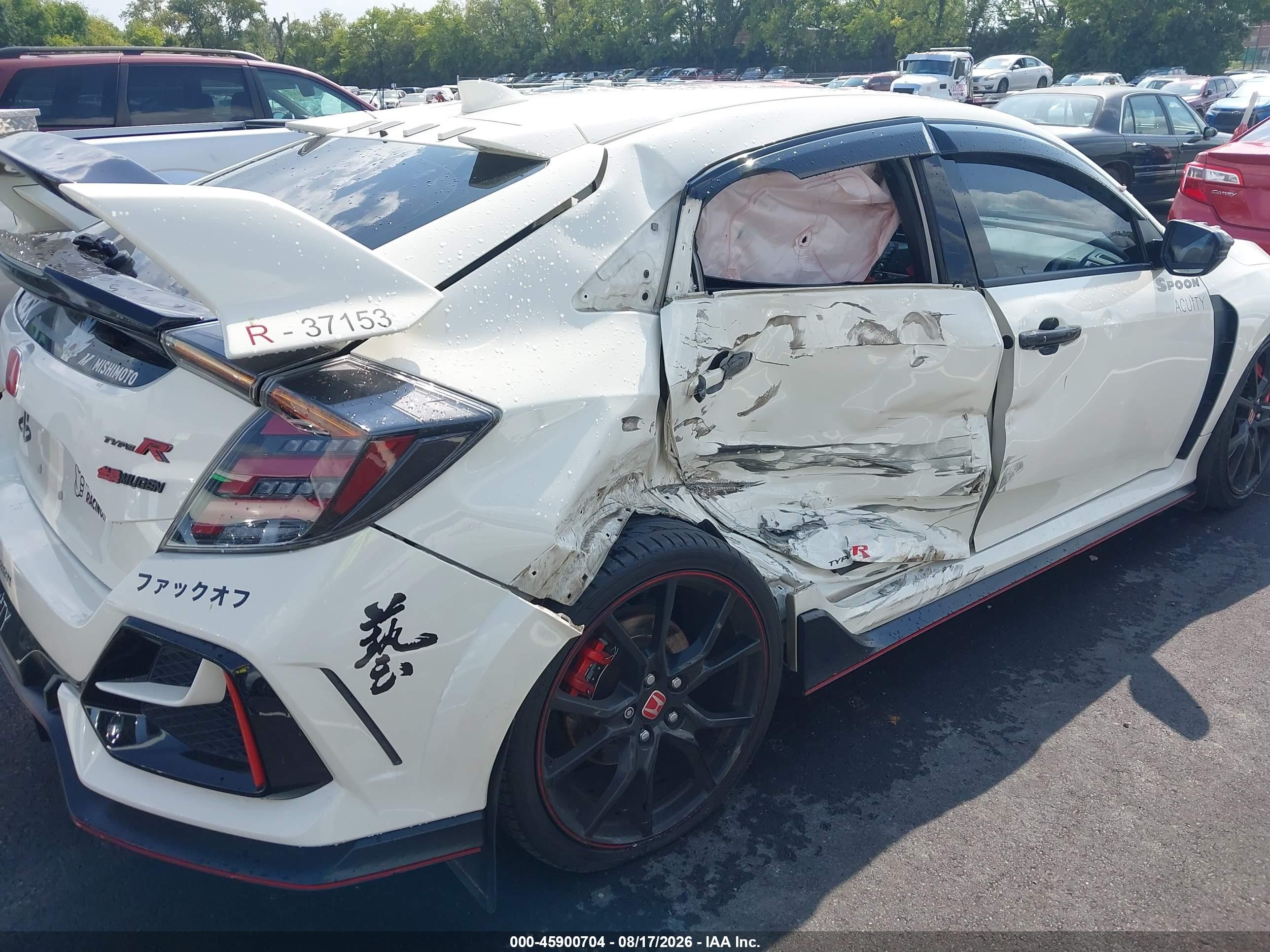 2020 Honda Civic type r VIN SHHFK8G79LU201115 IAAI salvage auction — Side, Salvage (Tennessee), sold $12,300 on 2026-09-24 (photo 6)