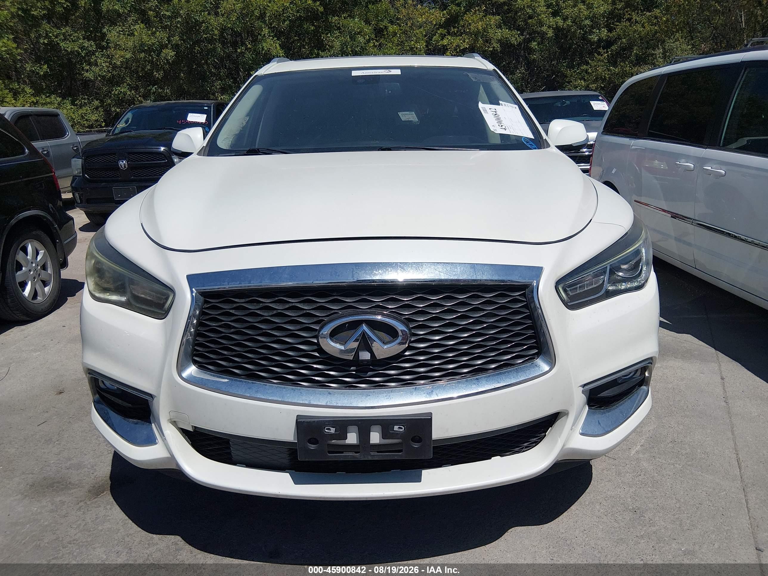 2017 Infiniti Qx60 VIN 5N1DL0MN1HC558721 IAAI salvage auction — Normal Wear, Original (Texas), sold $2,200 on 2026-09-12 (photo 6)