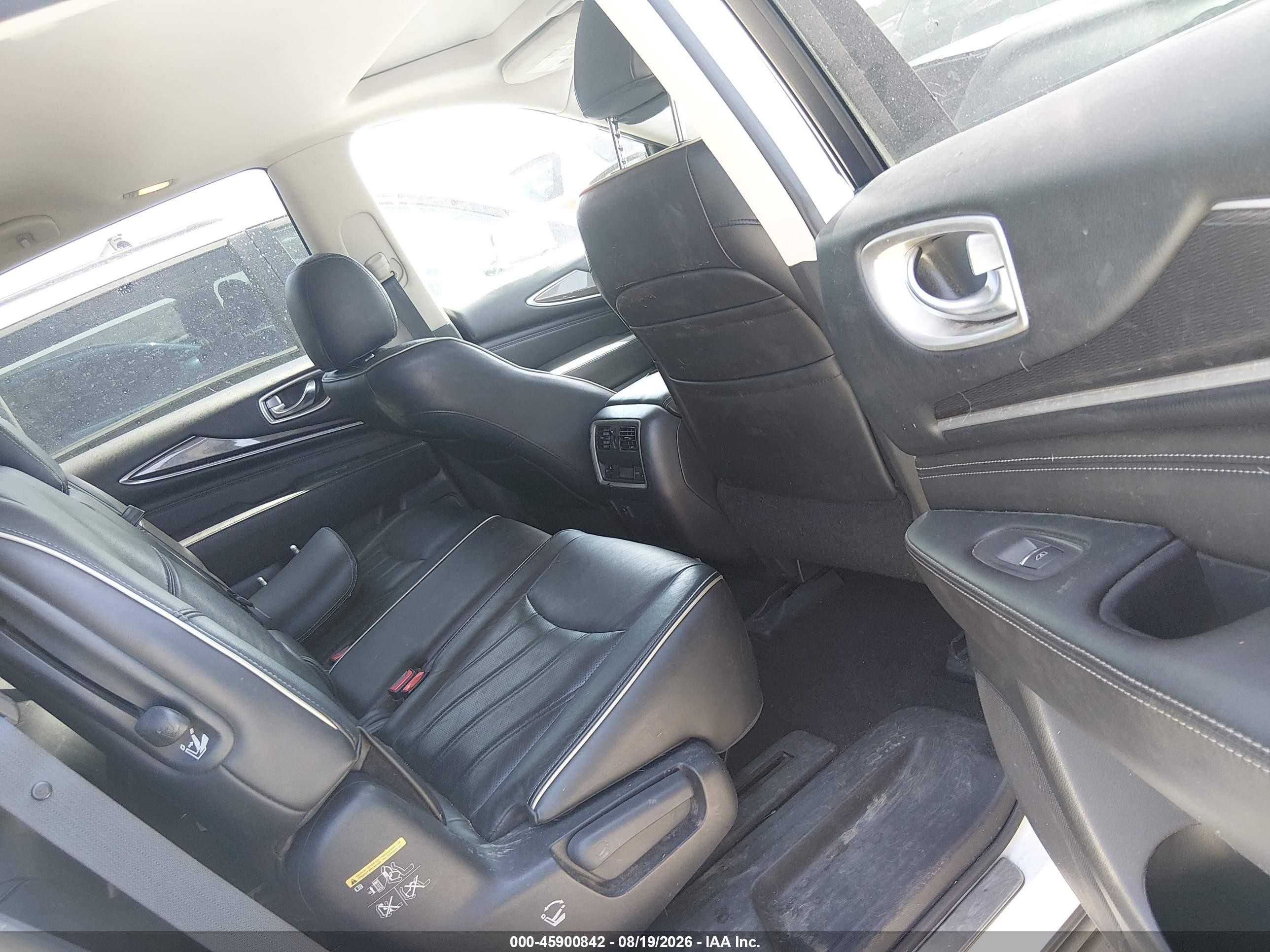 2017 Infiniti Qx60 VIN 5N1DL0MN1HC558721 IAAI salvage auction — Normal Wear, Original (Texas), sold $2,200 on 2026-09-12 (photo 8)