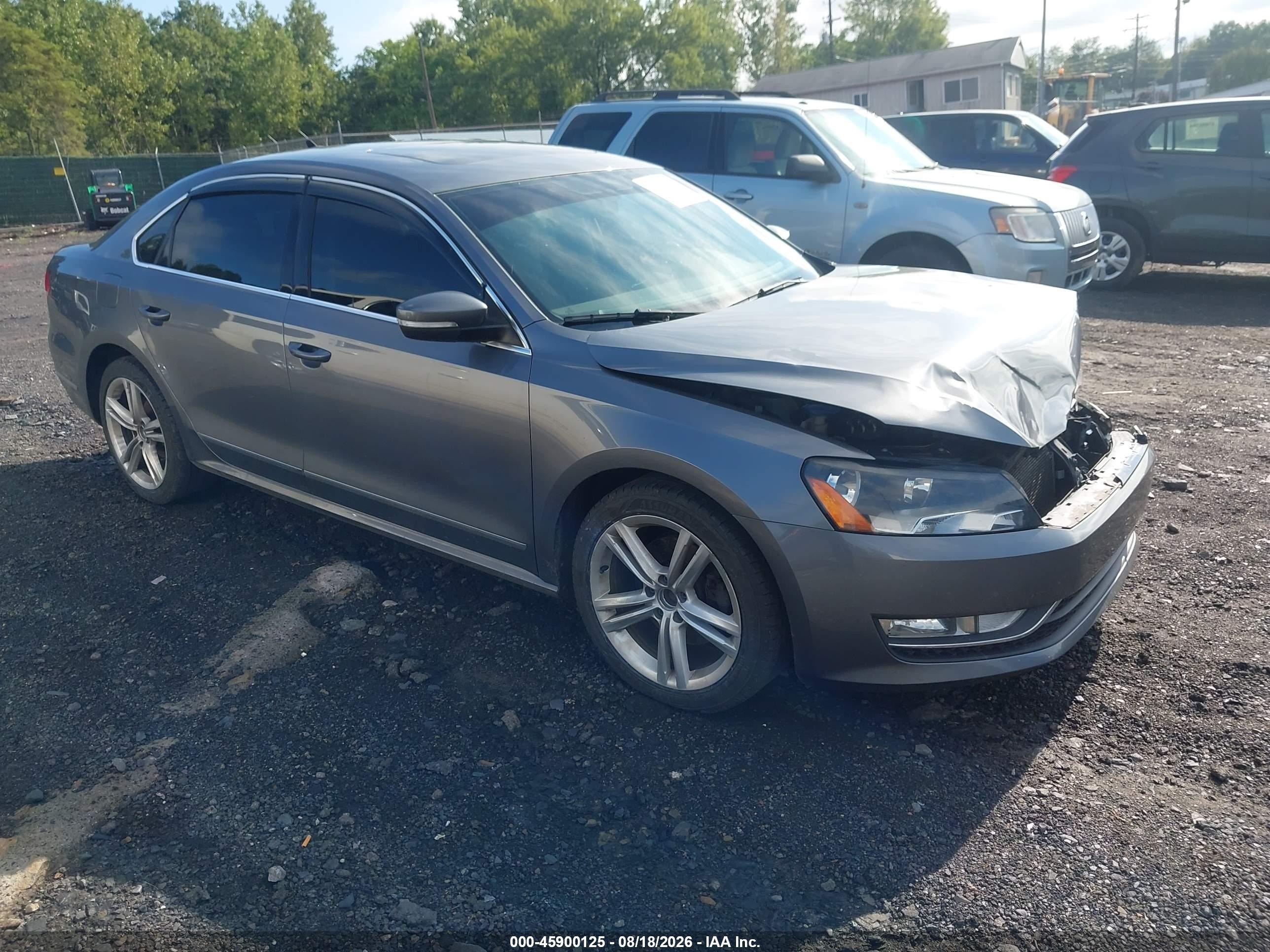 2015 Volkswagen Passat VIN 1VWCV7A37FC049197 IAAI salvage auction — Front End, Salvage (Pennsylvania), sold $500 on 2026-09-08 (photo 1)
