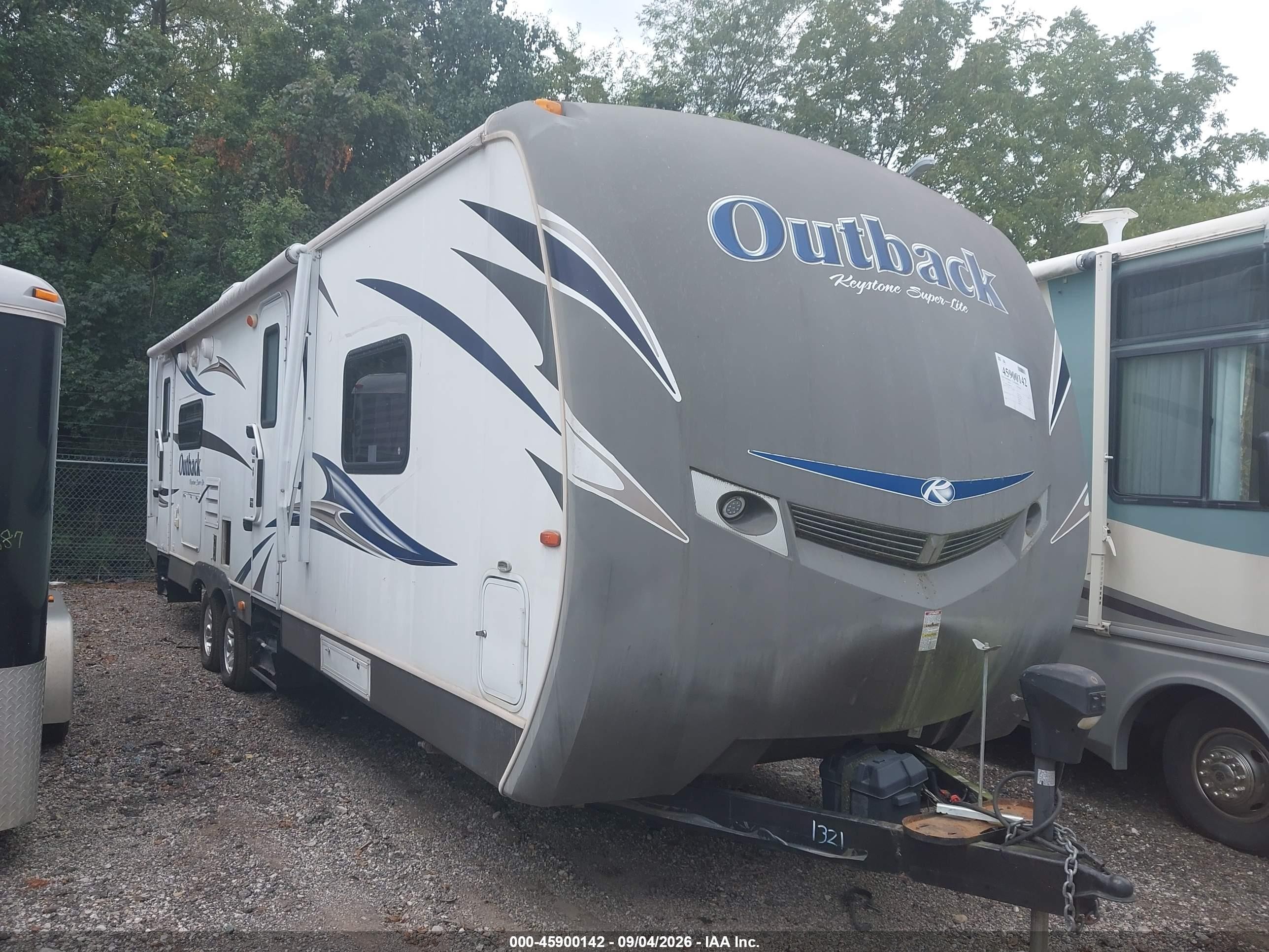 2013 Keystone Rv Outback VIN 4YDT27727DB452171 IAAI salvage auction — All Over, Salvage (Ohio), sold $700 on 2026-10-14 (photo 1)