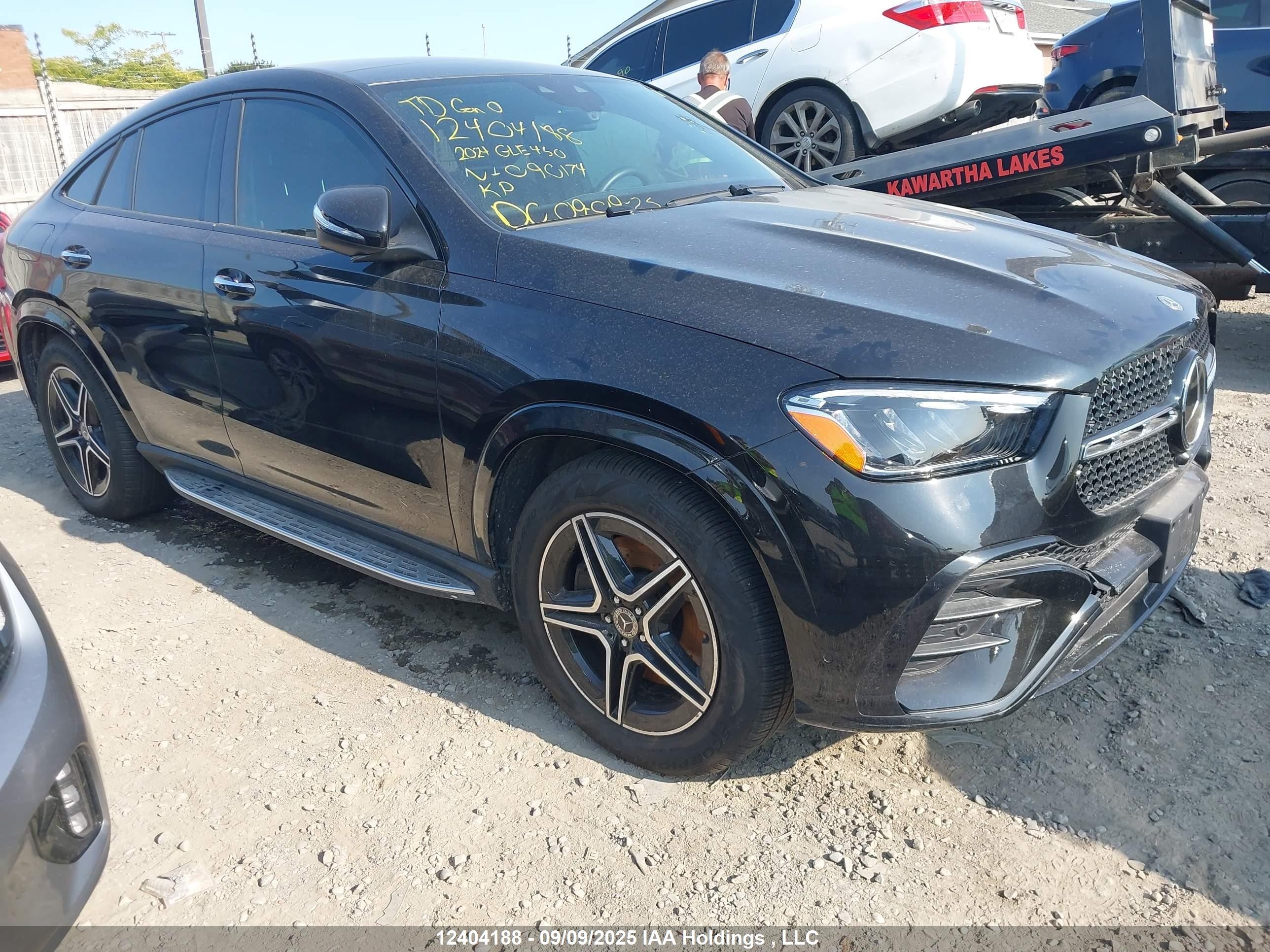 2024 Mercedes-Benz GLE-Class VIN 4JGFD5KB9RB090174 IAAI salvage auction — Water/Flood, On-Irreparable (Ontario), sold $79,999 on 2026-06-24 (photo 1)
