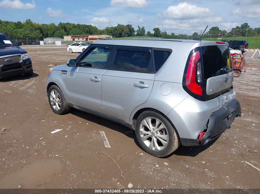 2015 Kia Soul VIN KNDJP3A5XF7779161 IAAI salvage auction — REAR END, Salvage Title, sold $300 on 2026-07-15 (photo 3)