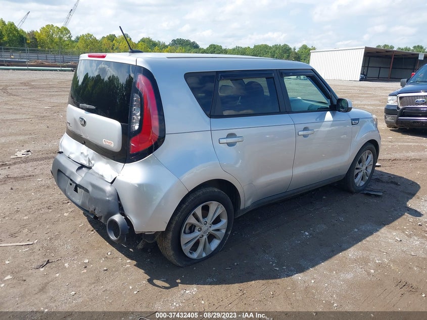 2015 Kia Soul VIN KNDJP3A5XF7779161 IAAI salvage auction — REAR END, Salvage Title, sold $300 on 2026-07-15 (photo 4)
