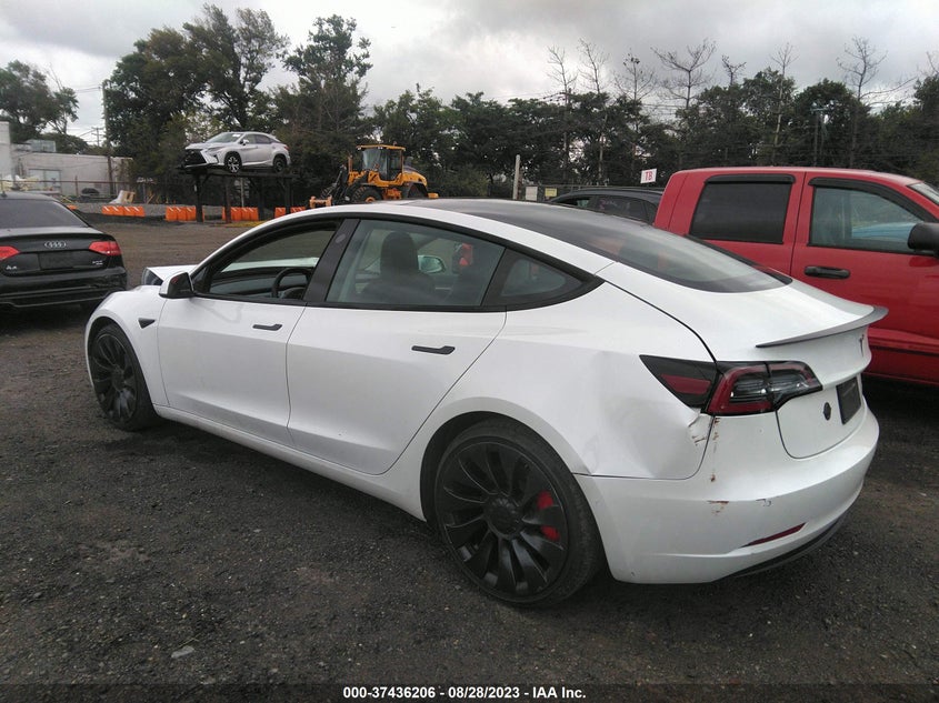 2021 Tesla Model 3 VIN 5YJ3E1EC9MF094829 IAAI salvage auction — FRONT END, Salvage Title, sold $7,900 on 2026-07-22 (photo 3)