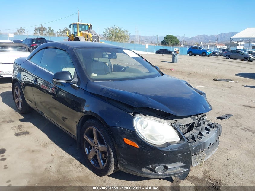 2007 Volkswagen Eos VIN WVWDA71F47V027158 IAAI salvage auction — FRONT END, Salvage (California), sold $25 on 2026-07-29 (photo 1)