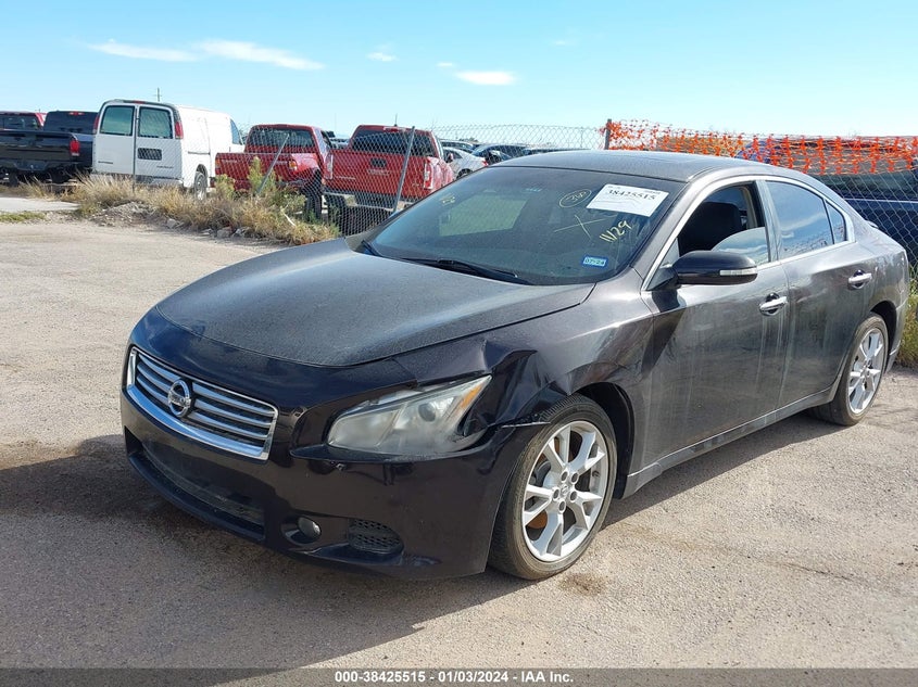 2014 Nissan Maxima VIN 1N4AA5AP7EC450203 IAAI salvage auction — LEFT FRONT, Salvage (Arizona), sold $2,700 on 2026-07-02 (photo 2)