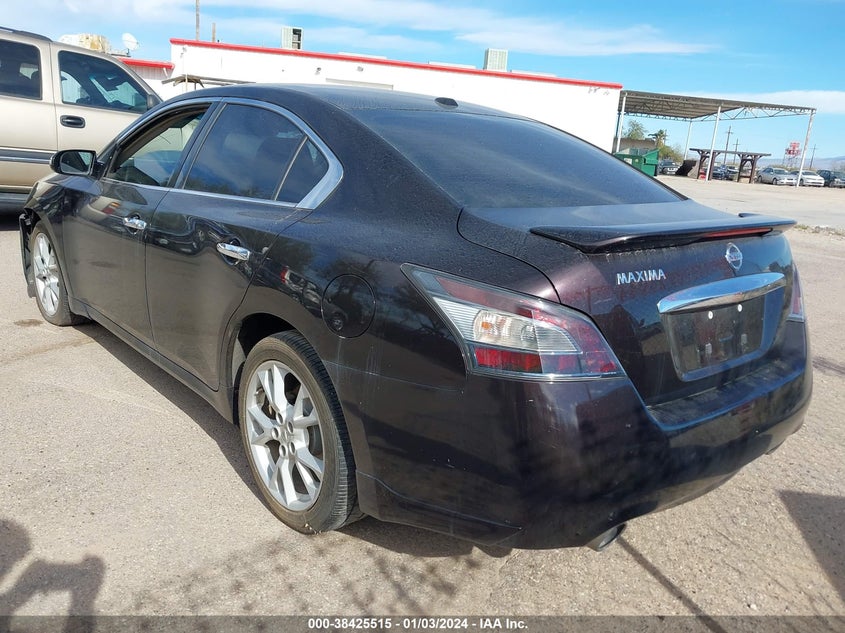 2014 Nissan Maxima VIN 1N4AA5AP7EC450203 IAAI salvage auction — LEFT FRONT, Salvage (Arizona), sold $2,700 on 2026-07-02 (photo 3)
