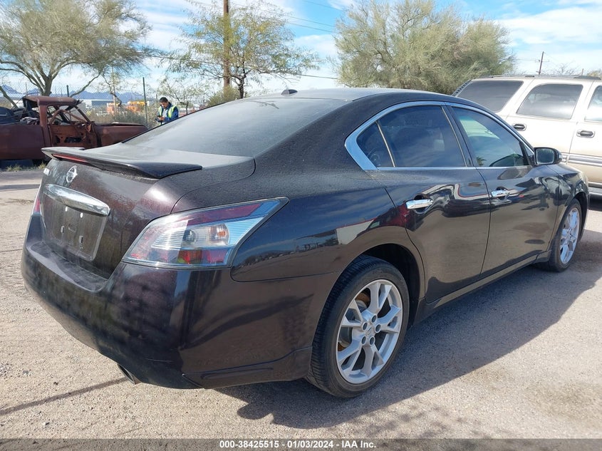 2014 Nissan Maxima VIN 1N4AA5AP7EC450203 IAAI salvage auction — LEFT FRONT, Salvage (Arizona), sold $2,700 on 2026-07-02 (photo 4)