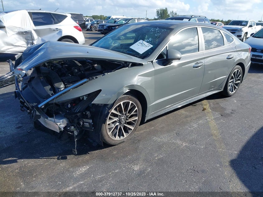 2020 Hyundai Sonata VIN 5NPEH4J20LH028748 IAAI salvage auction — FRONT END, Salvage Title, sold $25 on 2026-07-30 (photo 2)