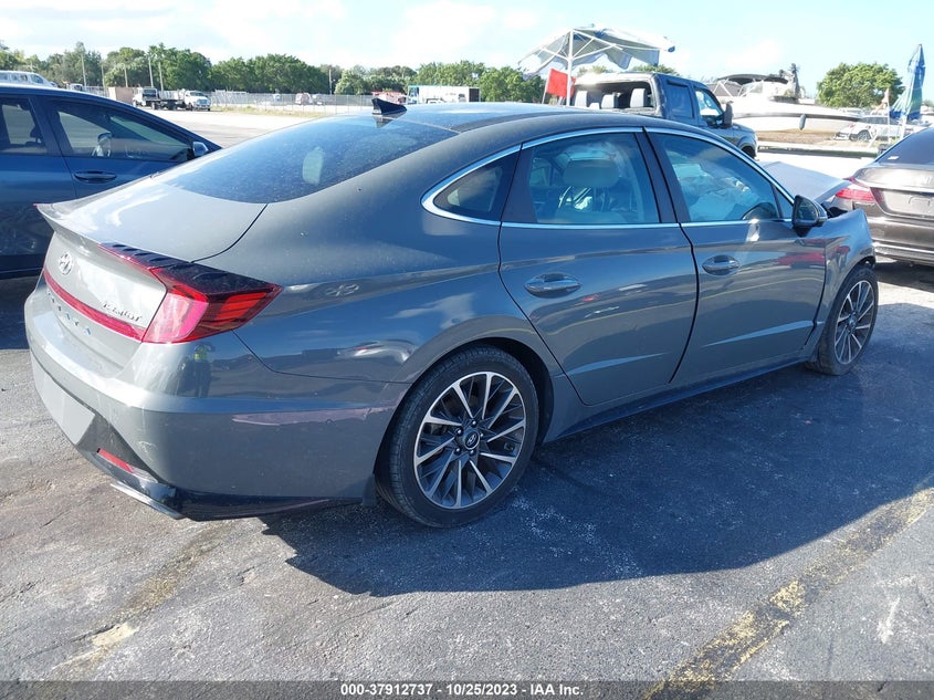 2020 Hyundai Sonata VIN 5NPEH4J20LH028748 IAAI salvage auction — FRONT END, Salvage Title, sold $25 on 2026-07-30 (photo 4)