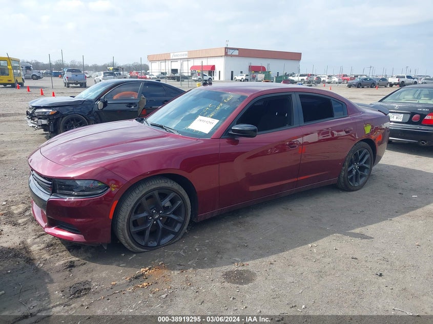 2023 DODGE CHARGER VIN 2C3CDXBGXPH533584 COPART salvage auction — Left Side, Clear (Arkansas), sold $20,000 on 2024-04-24 (photo 2)