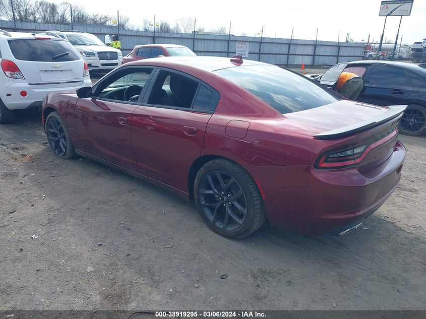 2023 DODGE CHARGER VIN 2C3CDXBGXPH533584 COPART salvage auction — Left Side, Clear (Arkansas), sold $20,000 on 2024-04-24 (photo 3)