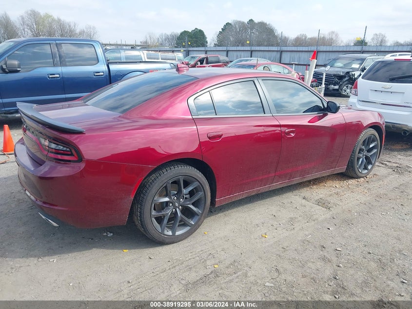 2023 DODGE CHARGER VIN 2C3CDXBGXPH533584 COPART salvage auction — Left Side, Clear (Arkansas), sold $20,000 on 2024-04-24 (photo 4)