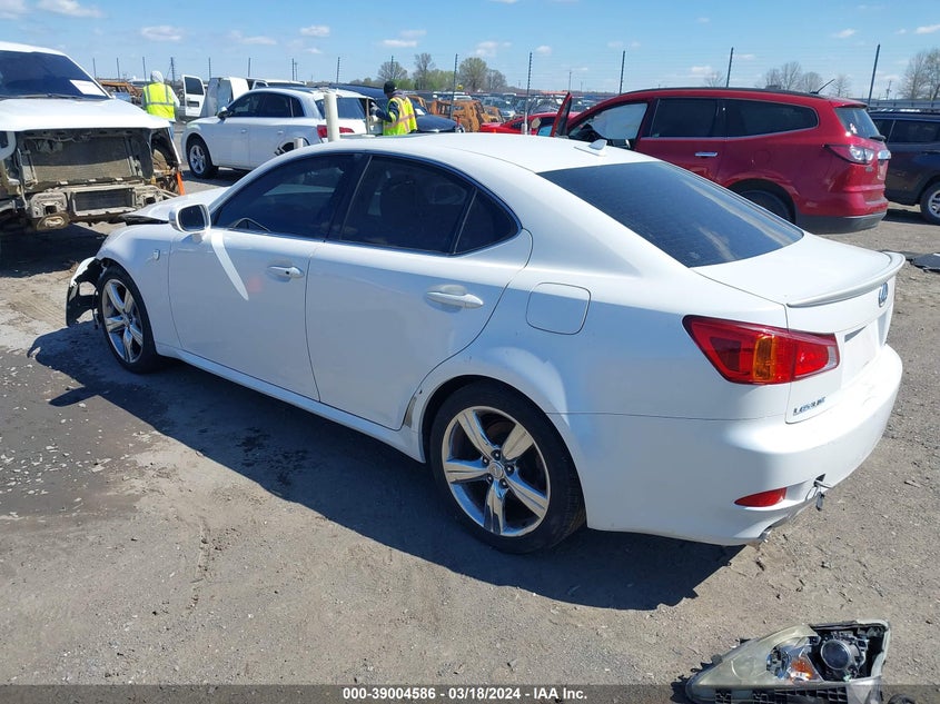 2010 Lexus Is VIN JTHBE5C2XA5025107 IAAI salvage auction — FRONT END, Salvage (Arkansas), sold $600 on 2026-07-29 (photo 3)