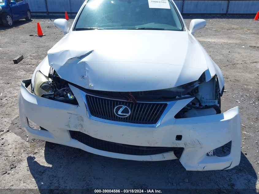 2010 Lexus Is VIN JTHBE5C2XA5025107 IAAI salvage auction — FRONT END, Salvage (Arkansas), sold $600 on 2026-07-29 (photo 6)