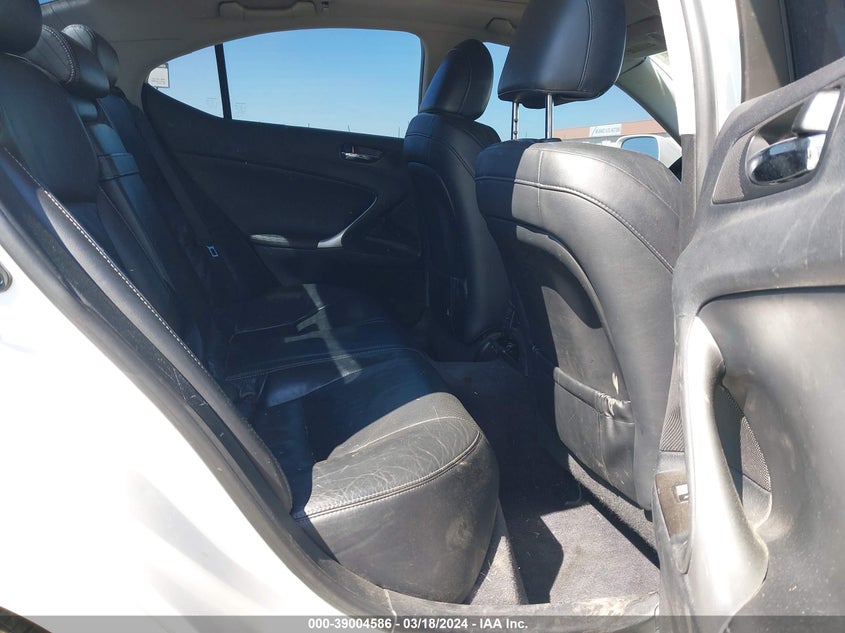 2010 Lexus Is VIN JTHBE5C2XA5025107 IAAI salvage auction — FRONT END, Salvage (Arkansas), sold $600 on 2026-07-29 (photo 8)