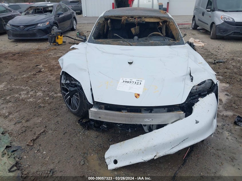 2024 Porsche Taycan VIN WP0AA2Y19RSA11304 COPART salvage auction — Rollover, Salvage (North Carolina), sold $5,525 on 2024-07-03 (photo 6)
