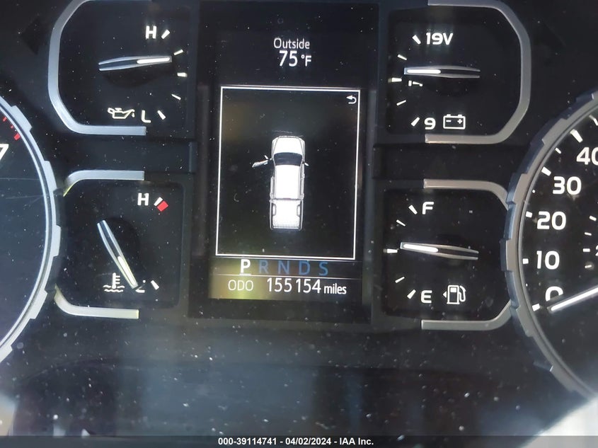 2020 Toyota Tundra VIN 5TFRY5F17LX257648 IAAI salvage auction — FRONT END, Original (Texas), sold $7,300 on 2026-07-28 (photo 7)