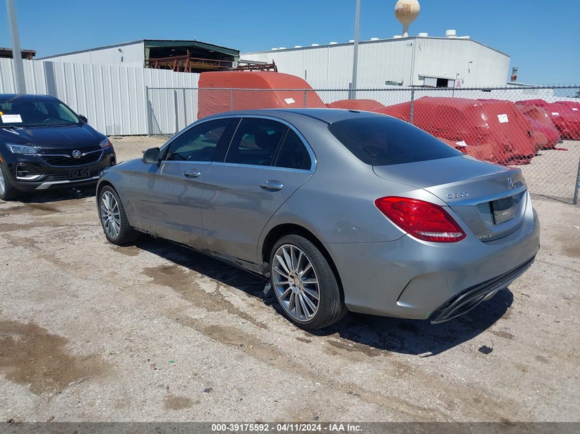 2015 MERCEDES-BENZ C 300 VIN 55SWF4KB2FU016451 COPART salvage auction — Left & Right Side, Original (Texas), sold $6,750 on 2024-05-30 (photo 3)