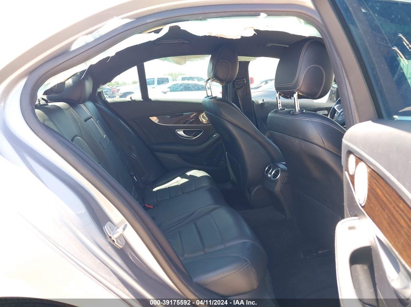 2015 MERCEDES-BENZ C 300 VIN 55SWF4KB2FU016451 COPART salvage auction — Left & Right Side, Original (Texas), sold $6,750 on 2024-05-30 (photo 8)