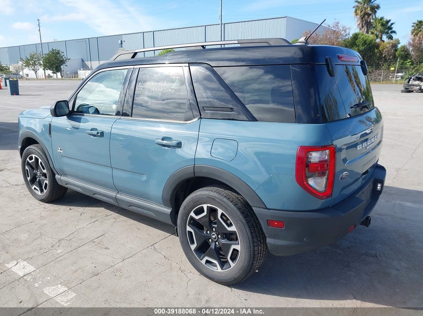 2021 FORD BRONCO SPORT VIN 3FMCR9C64MRA29073 COPART salvage auction — Front End, Clear (California), sold $14,650 on 2024-04-22 (photo 3)