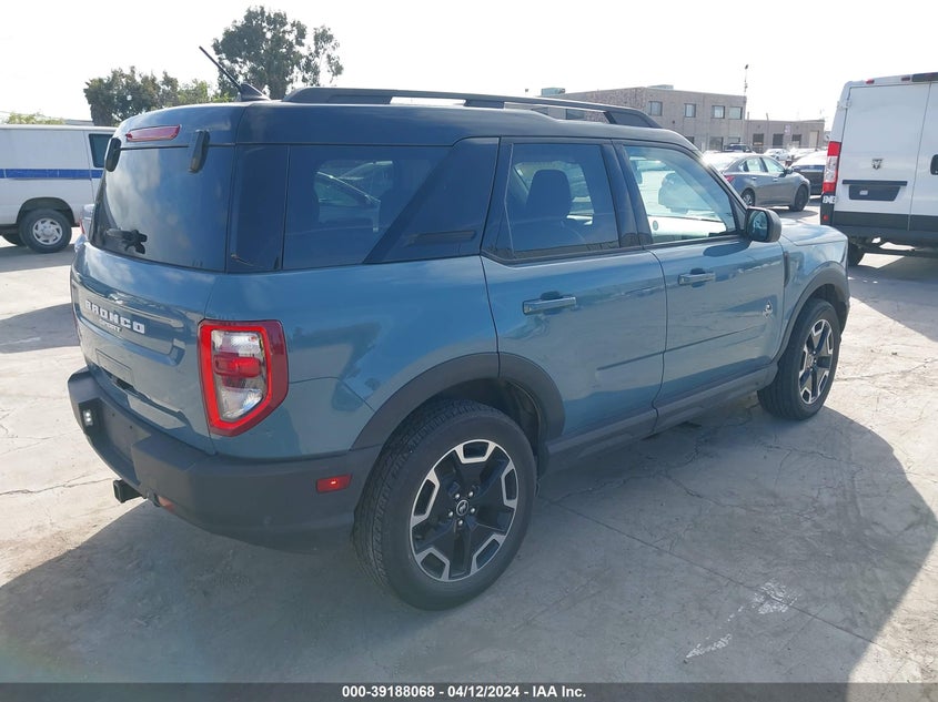 2021 FORD BRONCO SPORT VIN 3FMCR9C64MRA29073 COPART salvage auction — Front End, Clear (California), sold $14,650 on 2024-04-22 (photo 4)