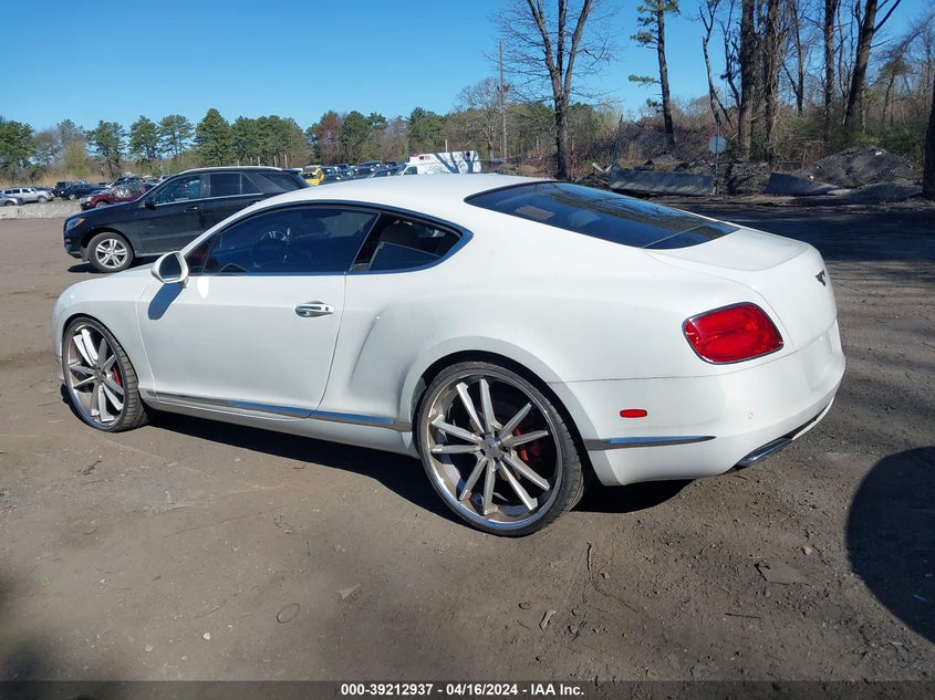 2012 Bentley Continental gt VIN SCBFR7ZAXCC071524 COPART salvage auction — Unknown, Other (New York), sold $16,125 on 2024-05-21 (photo 3)