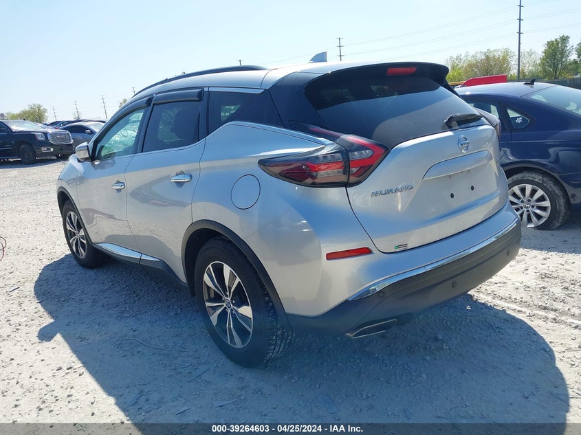 2021 Nissan Murano VIN 5N1AZ2BJ8MC129020 COPART salvage auction — Storm Damage, Salvage (Ohio), sold $5,000 on 2024-06-12 (photo 3)