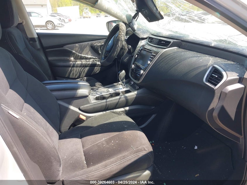 2021 Nissan Murano VIN 5N1AZ2BJ8MC129020 COPART salvage auction — Storm Damage, Salvage (Ohio), sold $5,000 on 2024-06-12 (photo 5)