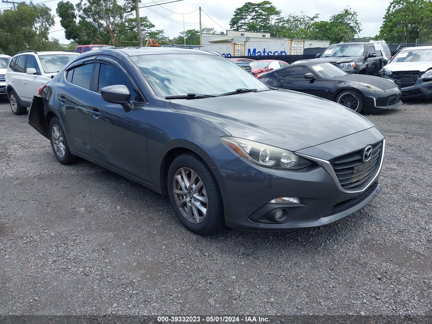 2015 Mazda Mazda3 VIN JM1BM1W79F1253215 IAAI salvage auction — REAR END, Salvage Title, sold $725 on 2026-07-07 (photo 1)