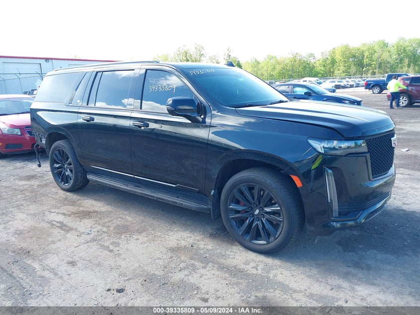 2021 Cadillac Escalade VIN 1GYS4RKL4MR478362 COPART salvage auction — Rear, Other (New York), sold $42,550 on 2024-05-28 (photo 1)