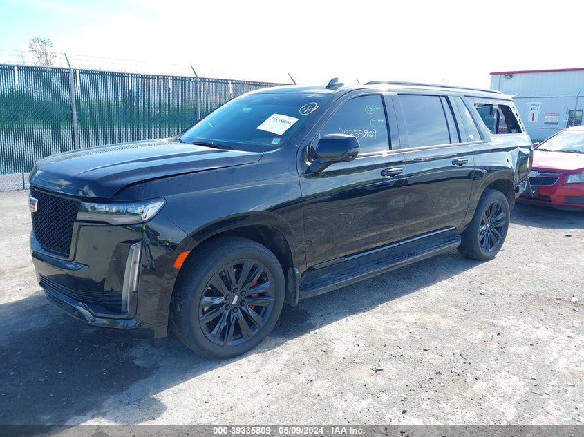 2021 Cadillac Escalade VIN 1GYS4RKL4MR478362 COPART salvage auction — Rear, Other (New York), sold $42,550 on 2024-05-28 (photo 2)