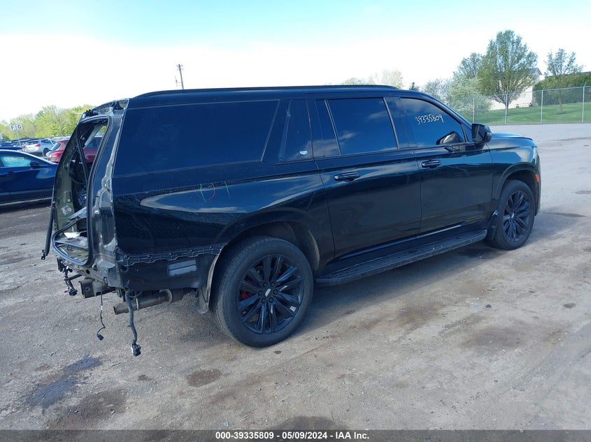 2021 Cadillac Escalade VIN 1GYS4RKL4MR478362 COPART salvage auction — Rear, Other (New York), sold $42,550 on 2024-05-28 (photo 4)