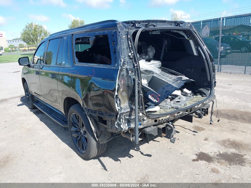 2021 Cadillac Escalade VIN 1GYS4RKL4MR478362 COPART salvage auction — Rear, Other (New York), sold $42,550 on 2024-05-28 (photo 6)