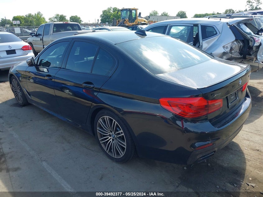 2019 BMW M550i xDrive VIN WBAJB9C57KB464465 COPART salvage auction — Front End, Salvage (North Carolina), sold $20,125 on 2024-07-15 (photo 3)