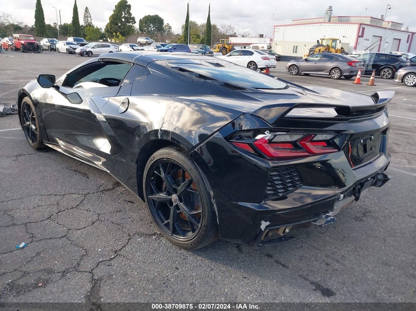 2021 Chevrolet Corvette VIN 1G1YB2D46M5106587 COPART salvage auction — All Over, Other (California), sold $38,475 on 2024-02-15 (photo 3)