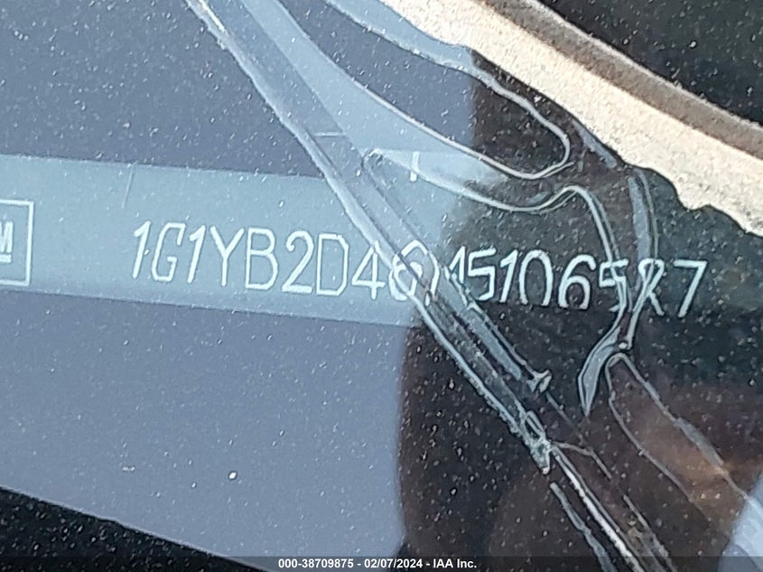 2021 Chevrolet Corvette VIN 1G1YB2D46M5106587 COPART salvage auction — All Over, Other (California), sold $38,475 on 2024-02-15 (photo 9)