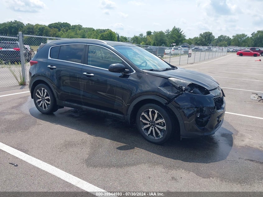 2017 Kia Sportage VIN KNDPN3AC1H7082575 IAAI salvage auction — FRONT END, Salvage (Indiana), sold $2,650 on 2026-07-17 (photo 1)