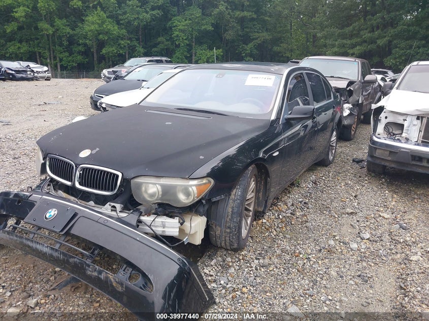 2003 BMW 7 series VIN WBAGN63463DR09310 IAAI salvage auction — FRONT END, Court Order (Georgia), sold $475 on 2026-07-08 (photo 2)
