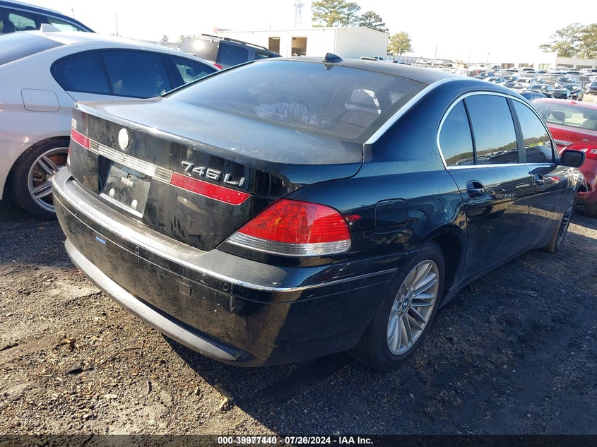 2003 BMW 7 series VIN WBAGN63463DR09310 IAAI salvage auction — FRONT END, Court Order (Georgia), sold $475 on 2026-07-08 (photo 4)