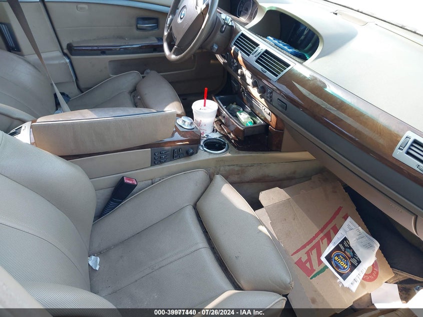 2003 BMW 7 series VIN WBAGN63463DR09310 IAAI salvage auction — FRONT END, Court Order (Georgia), sold $475 on 2026-07-08 (photo 5)